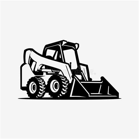 bobcat skid steer silhouette|bobcat clip art.